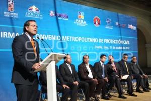 FIRMA DE CONVENIO METROPOLITANO DE PROTECCIÓN CIVIL