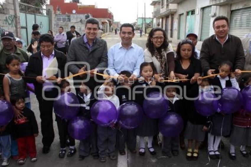 INAUGURACIÓN DE CALLES EN SAN PABLO XOCHIMEHUACÁN