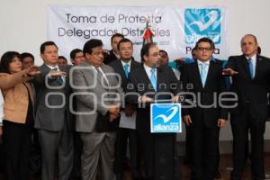 TOMA DE PROTESTA DELEGADOS DISTRITALES NUEVA ALIANZA