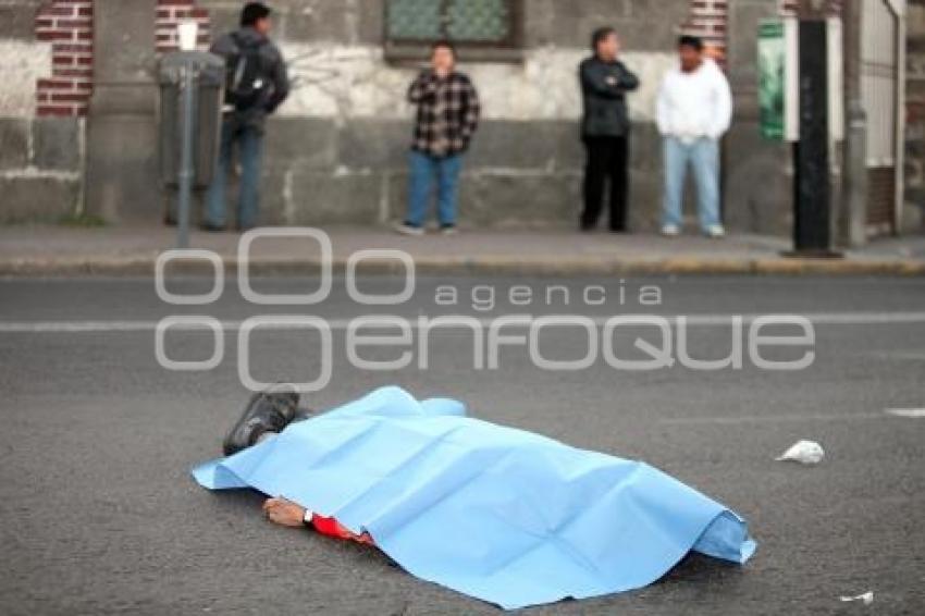 ATROPELLADO . TRANSPORTE PÚBLICO