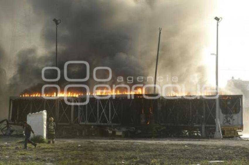 INCENDIO EN GASERA