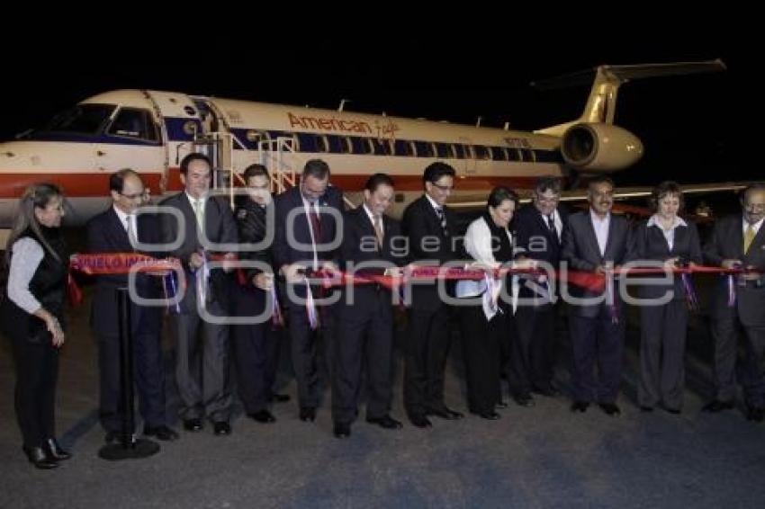 INAUGURAN VUELO PUEBLA DALLAS