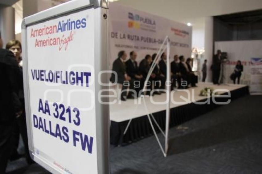 INAUGURAN VUELO PUEBLA DALLAS