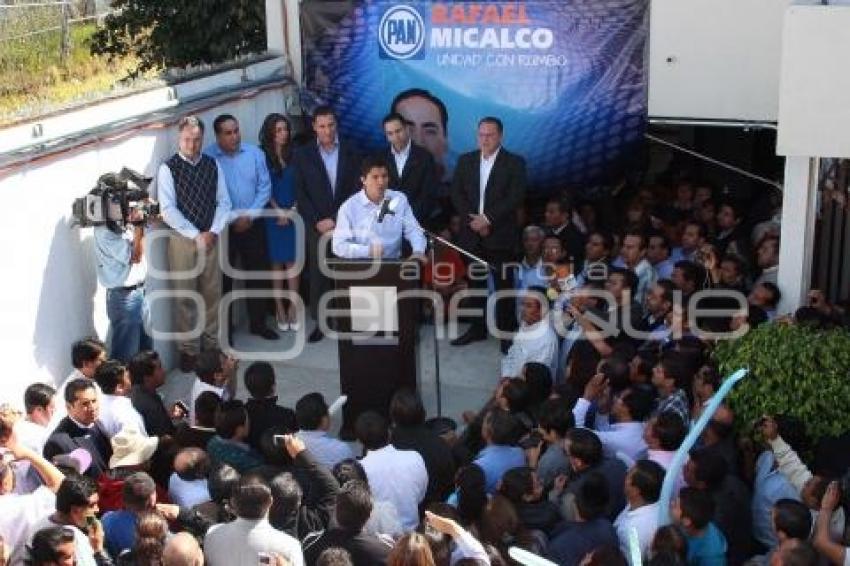 MICALCO SE REGISTRÓ COMO ASPIRANTE A DIRIGENTE DEL PAN