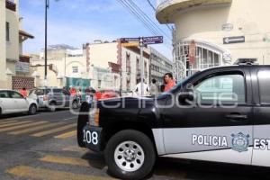 PRESENCIA POLICIACA EN EL SINDICATO DEL IMSS