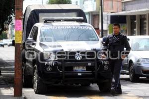 PRESENCIA POLICIACA EN EL SINDICATO DEL IMSS