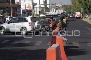 CIERRE DE BULEVAR 5 DE MAYO POR PAVIMENTACIÓN