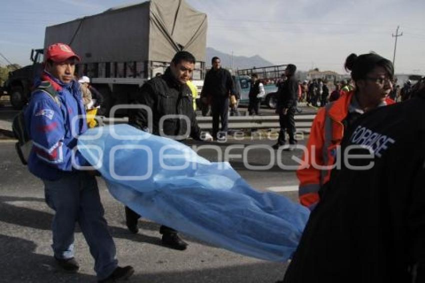 CHOQUE CON SALDO FATAL EN AUTOPISTA