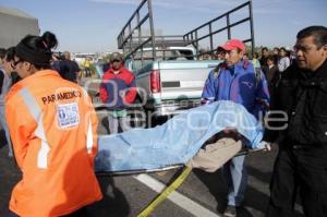 CHOQUE CON SALDO FATAL EN AUTOPISTA