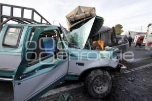 CHOQUE CON SALDO FATAL EN AUTOPISTA