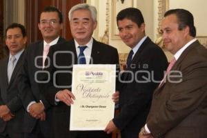 FIRMA CARTA COMPROMISO DE PUEBLA COMO CIUDAD SEDE DEL CAMPEONATO MUNDIAL DE TAEKWONDO 2013