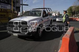 CIERRE DE BULEVAR 5 DE MAYO POR PAVIMENTACIÓN