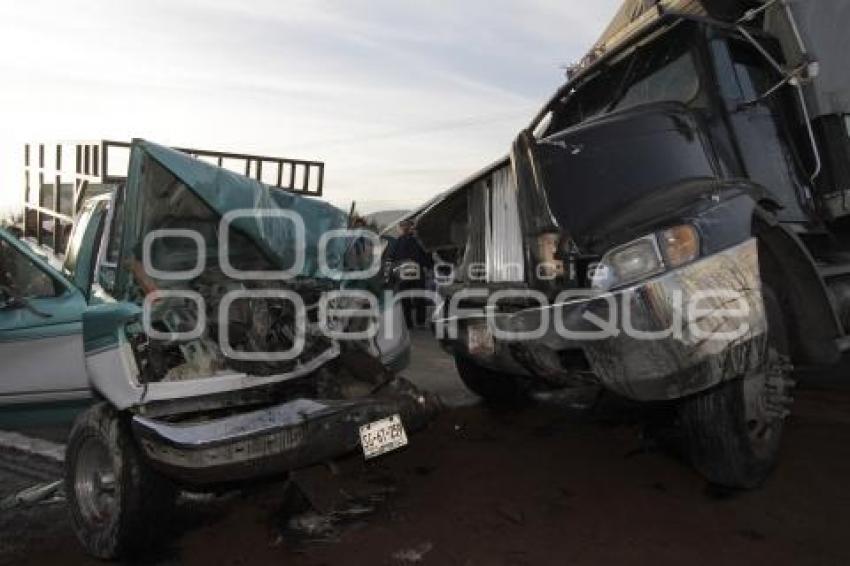 CHOQUE CON SALDO FATAL EN AUTOPISTA