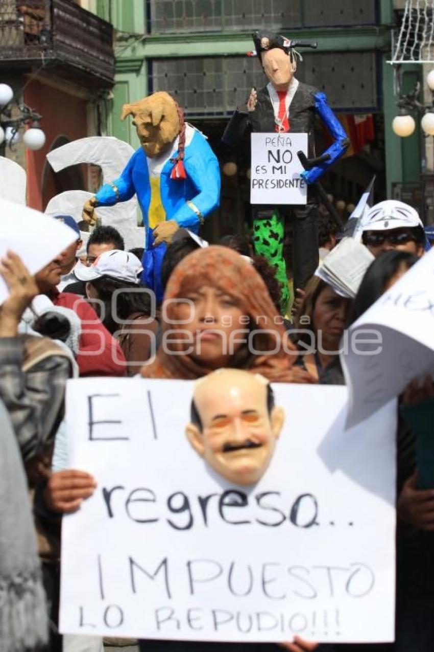 MANIFESTACIÓN EN CONTRA DE PEÑA NIETO