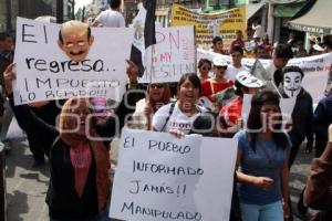 MANIFESTACIÓN EN CONTRA DE PEÑA NIETO