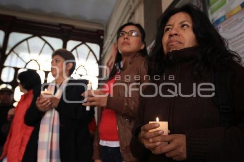 TRABAJADORES DE IAPEP SE MANIFIESTAN TRAS DESPIDOS