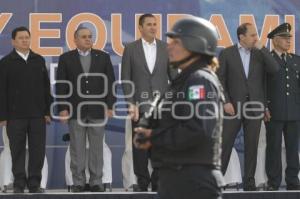 ENTREGAN EQUIPO Y VEHÍCULOS A LA POLICÍA ESTATAL