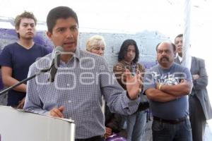 RIVERA INAUGURÓ CALLES EN SAN FRANCISCO TOTIMEHUACÁN
