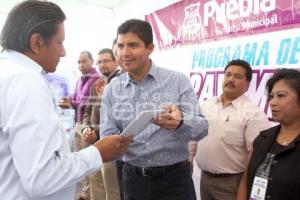 RIVERA INAUGURÓ CALLES EN SAN FRANCISCO TOTIMEHUACÁN