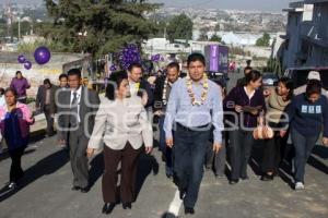 RIVERA INAUGURÓ CALLES EN SAN FRANCISCO TOTIMEHUACÁN