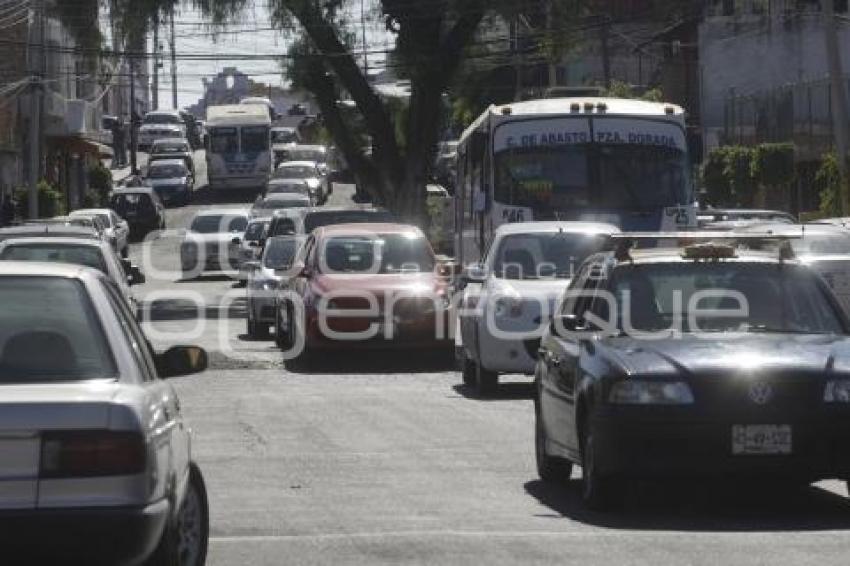 CAOS VIAL POR OBRAS