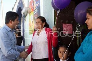 RIVERA INAUGURÓ CALLES EN SANTO TOMÁS CHAUTLA