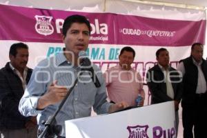 RIVERA INAUGURÓ CALLES EN SANTO TOMÁS CHAUTLA