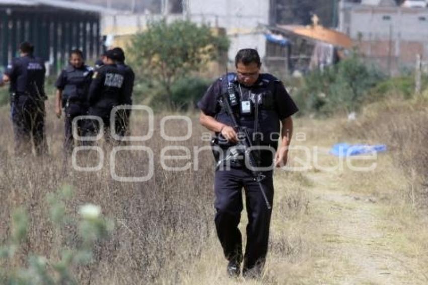 ENCUENTRAN DOS CUERPOS EN TERRENO BALDIO