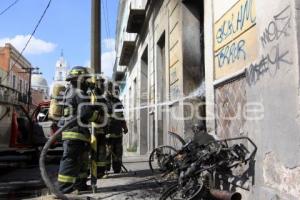 INCENDIO EN EL BARRIO DE LA LUZ