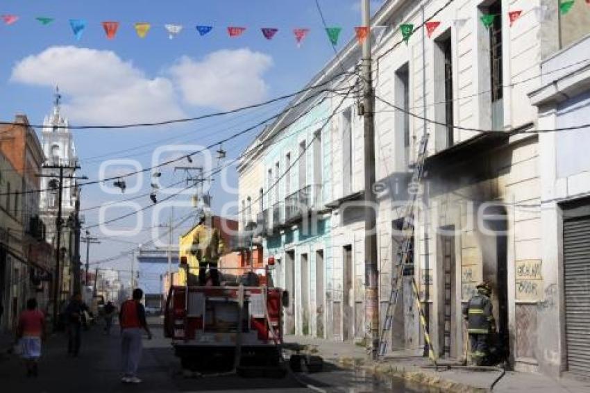 INCENDIO EN EL BARRIO DE LA LUZ