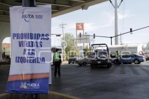 CANCELAN VUELTA A LA IZQUIERDA POR METROBUS