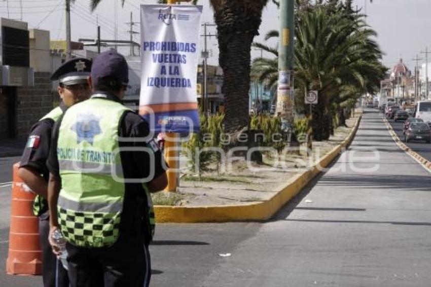 CANCELAN VUELTA A LA IZQUIERDA POR METROBUS