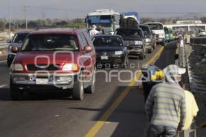 AUMENTO AFLUENCIA VEHICULAR EN AUTOPISTA