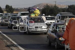 AUMENTO AFLUENCIA VEHICULAR EN AUTOPISTA