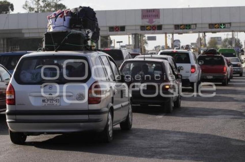 AUMENTO AFLUENCIA VEHICULAR EN AUTOPISTA