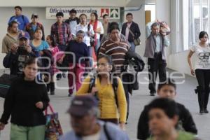 REGRESAN VACACIONISTAS A PUEBLA