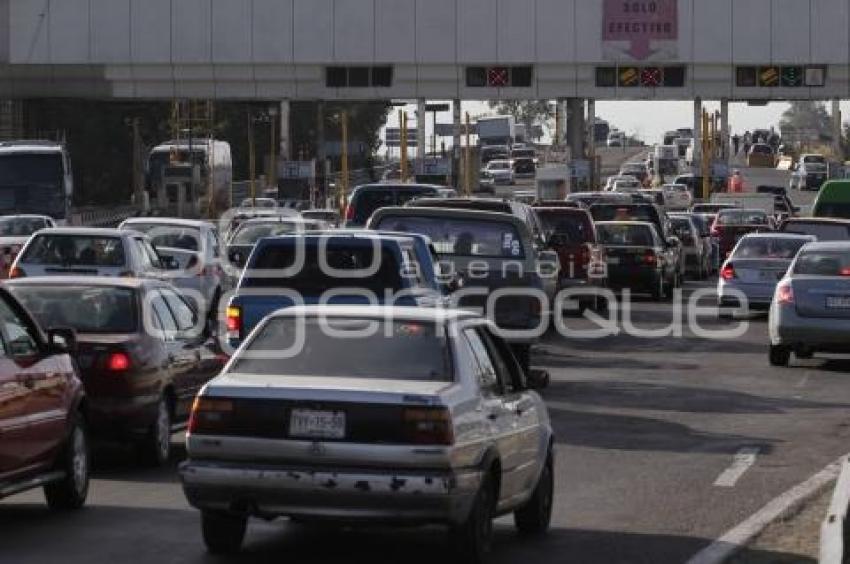 AUMENTO AFLUENCIA VEHICULAR EN AUTOPISTA