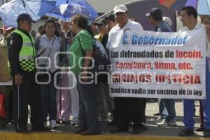 MANIFESTACIÓN DEFRAUDADOS. SEGUNDO INFORME DE GOBIERNO