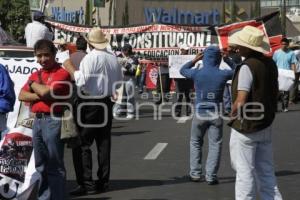 MANIFESTACIÓN MAESTROS DISIDENTES . SEGUNDO INFORME DE GOBIERNO