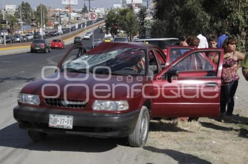 CHOQUE ENTRE PARTICULARES EN FEDERAL A ATLIXCO