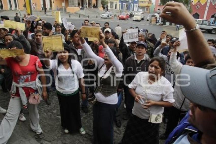 MANIFESTACIÓN DE COMERCIANTES DE SAN MARTÍN TEXMELUCAN