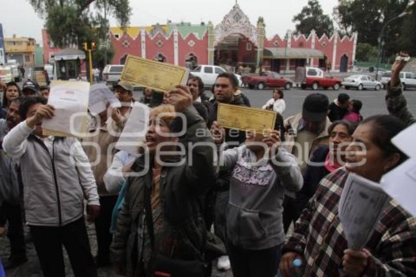 MANIFESTACIÓN DE COMERCIANTES DE SAN MARTÍN TEXMELUCAN