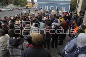 MANIFESTACIÓN DE COMERCIANTES DE SAN MARTÍN TEXMELUCAN