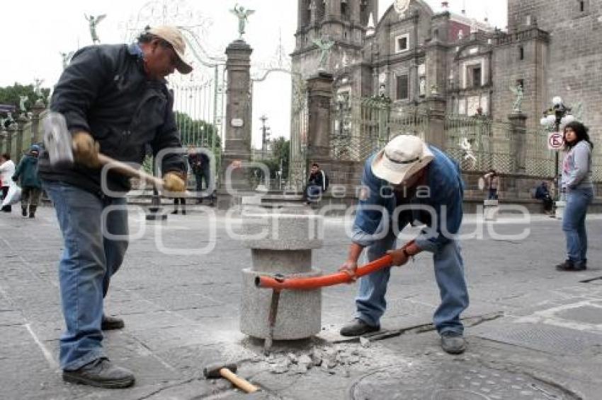 RETIRAN CUIDA PEATONES