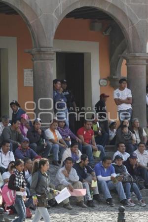 MANIFESTACIÓN DE COMERCIANTES DE SAN MARTÍN TEXMELUCAN