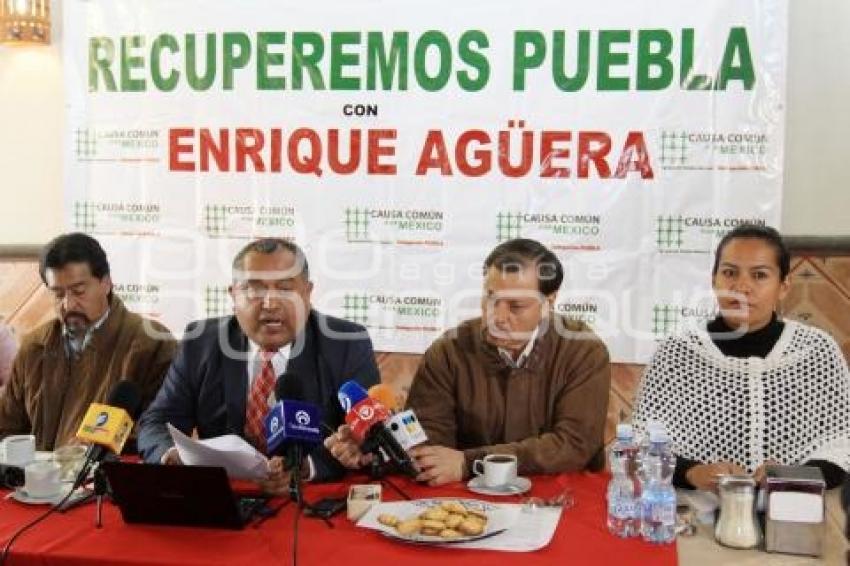 RECUPEREMOS PUEBLA MUESTRA SU APOYO A ENRIQUE AGÜERA
