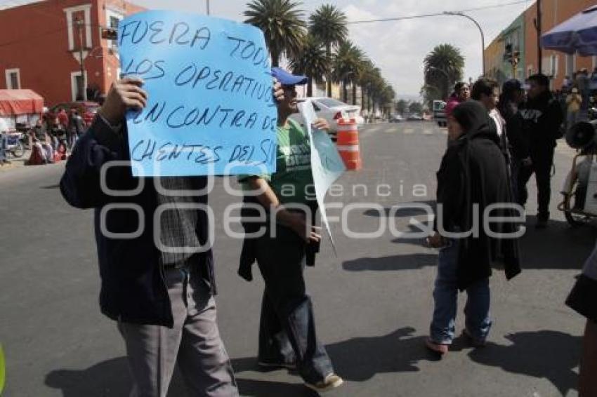 MANIFESTACIÓN DE COMERCIANTES DE SAN MARTÍN TEXMELUCAN