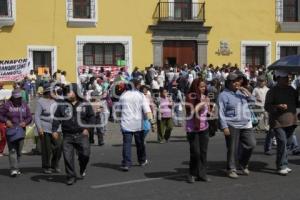 MANIFESTACIÓN DE COMERCIANTES DE SAN MARTÍN TEXMELUCAN