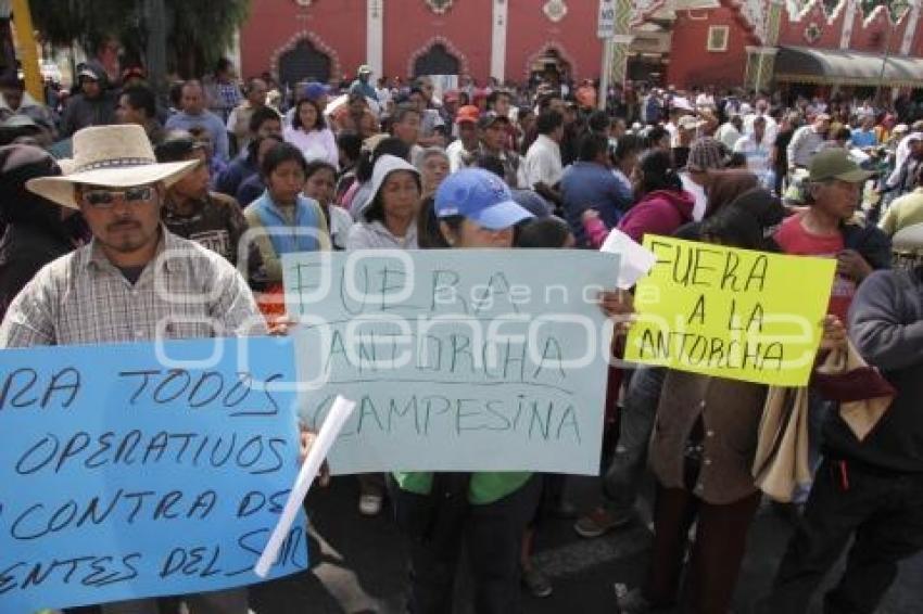 MANIFESTACIÓN DE COMERCIANTES DE SAN MARTÍN TEXMELUCAN