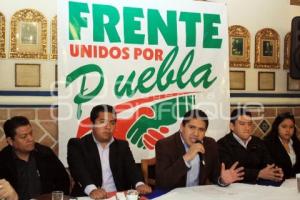 FRENTES UNIDOS POR PUEBLA SE PRONUNCIA A FAVOR DE ENRIQUE AGÜERA